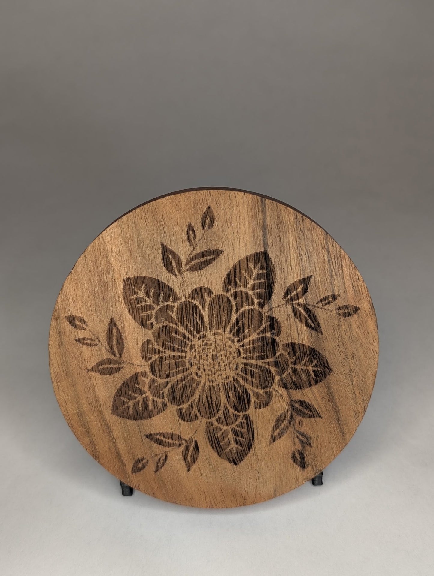 Circle Wooden Coasters set (4 pieces)